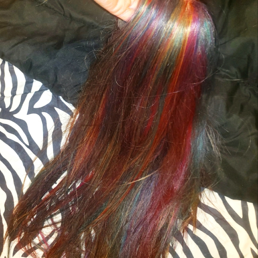 Hd human blend lace wig